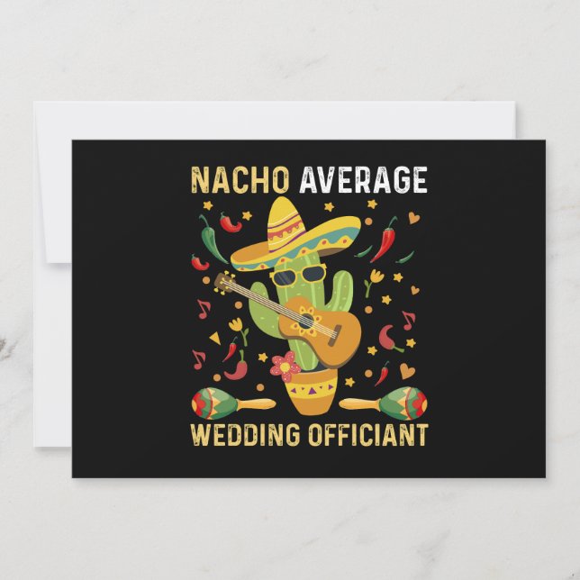 Invitación Boda promedio de Nacho Fiesta mexicana (Anverso)