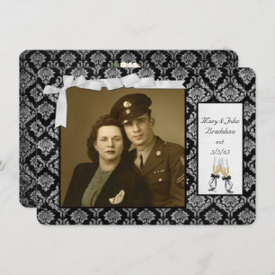 Invitación Boda promete renovación en aniversario