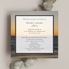 Invitación Boda promete renovación y espléndida puesta de sol