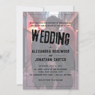 Invitación Boda Punk