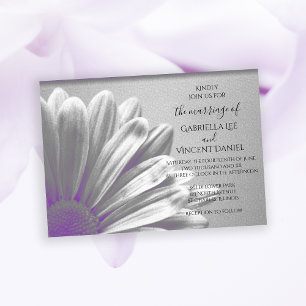 Invitación Boda Purple Floral Highlights