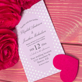 Invitación Boda Purple Hearts