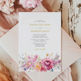 Invitación Boda Purple Wildflowers