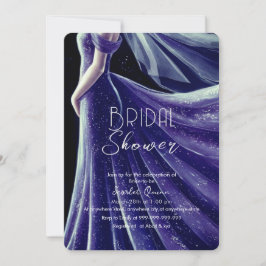Invitación boda púrpura vestido ducha de novia #5