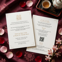 Boda QR Vietnamita Inglés Bilingüe Moderno