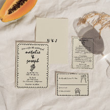 Boda Quirky Único Retro Funky De Mano