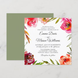 Invitación Boda radiante de Romance Square