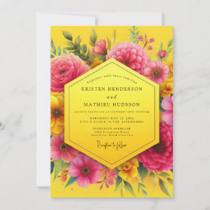 Invitación Boda Radiante Flor Canaria