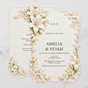 Invitación Boda Real de Lirio de Marfil