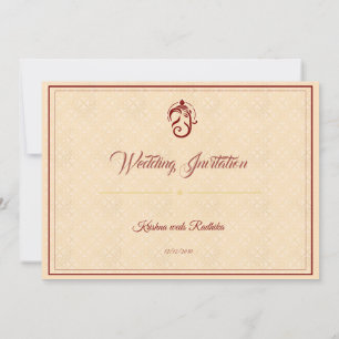 Invitación Boda real india etnico lujo palacio 