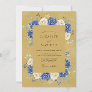 Invitación Boda Real Solemne de Ocre