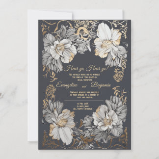 Invitación Boda Real Vintage de Art Nouveau