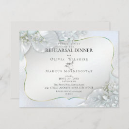 Invitación BODA REHEARSAL | Icy Blue Shimmer