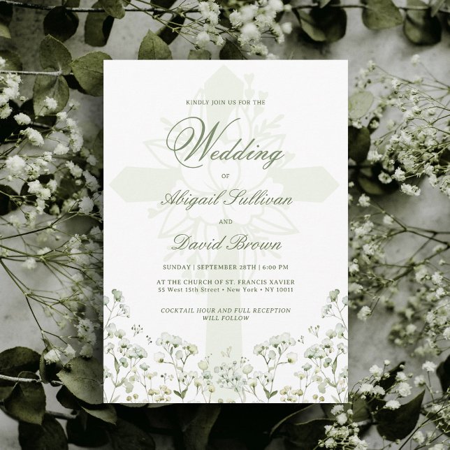 Invitación Boda Religiosa Aliento de Bebé (Subido por el creador)