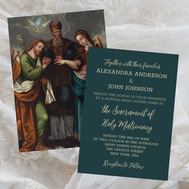 Invitación Boda religioso católico de misa Nupcial (Subido por el creador)