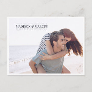 Invitación Boda reprogramada Foto simple