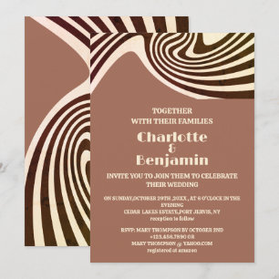 Invitación Boda Retro 70s