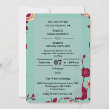 Boda Retro Burgundy con Aciano