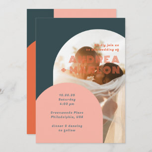 Invitación Boda retro de Arch Groovy moderno