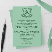 Boda retro de hoja de leche y monograma floral