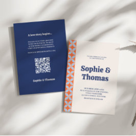 Invitación Boda retro de mediados del siglo