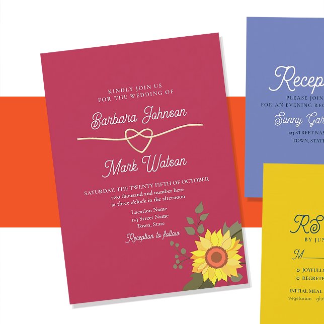 Invitación Boda Retro Floral Rosa (Subido por el creador)