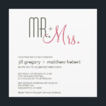 Invitación Boda retro moderno<br><div class="desc">Invitación moderna a la boda de mediados del siglo.</div>