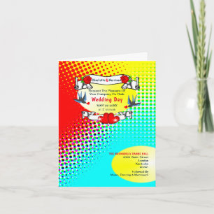 Invitación Boda Retro Rockabilly