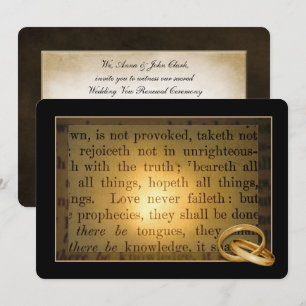 Invitación Boda Rings Vow Renovación