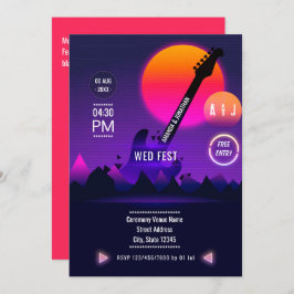 Invitación Boda Rock and Roll