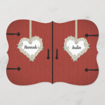 Boda roja rústica del granero y del país de las