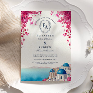 Invitación Boda Romance de la Isla Griega