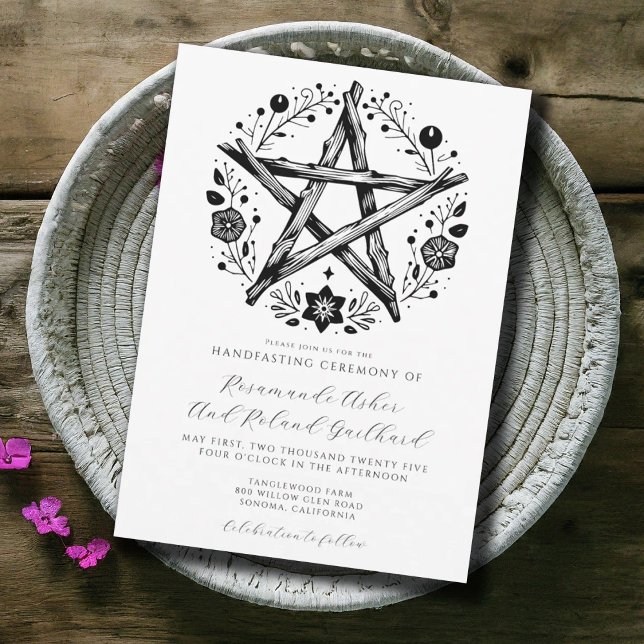 Invitación Boda Romantic Handfasting Pagan Wicca (Subido por el creador)