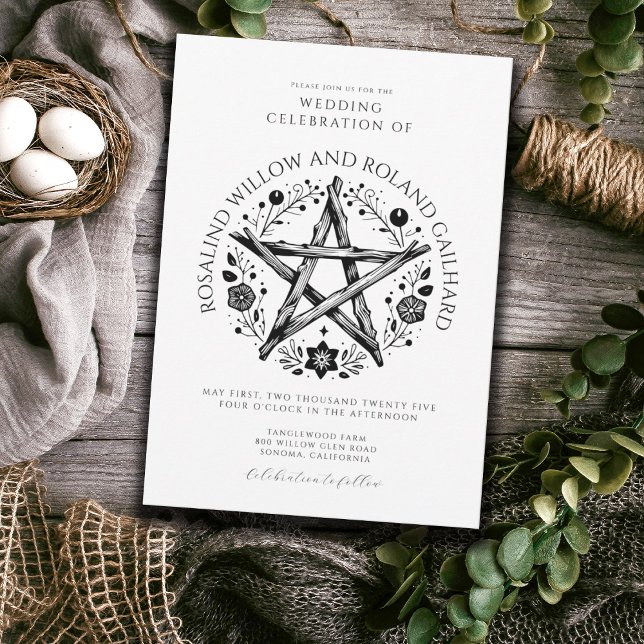 Invitación Boda Romantic Pagan Wicca (Subido por el creador)