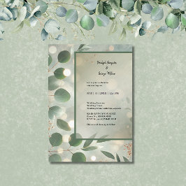 Invitación Boda Romantic Sage Green Eucalyptus