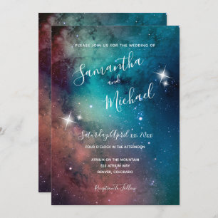 Invitación Boda Romantic Star Lit Sky