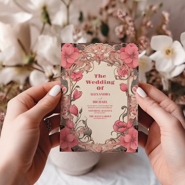 Invitación Boda romántica Art Nouveau (Subido por el creador)