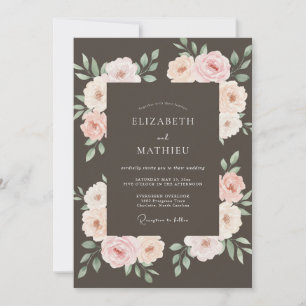 Invitación Boda Romántica Atmosférica de Mocha