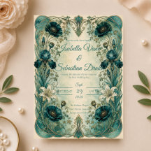 Boda romántica botánica Art Nouveau temperamental