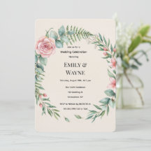 Boda Romántica Con Flores Rosadas Y Verdor