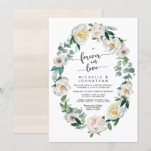 Invitación Boda Romántica de Elopement de Primavera Perfecta