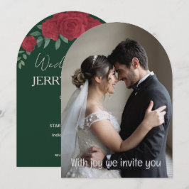 Invitación Boda Romántica de Pareja Personalizada