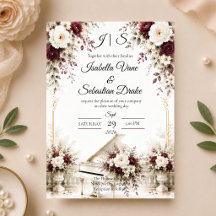 Boda Romántica en el Jardín de Piano Lujoso