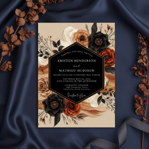 Invitación Boda Romántica Floral de Amber Moody
