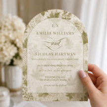 Boda Romántica Monograma Sage Marfil