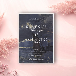 Invitación Boda Romántica Pintura de Arte Fino de Monet