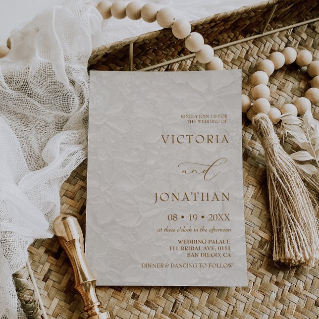 Invitación Boda Romántica Rústica Floral Todo en uno (Subido por el creador)