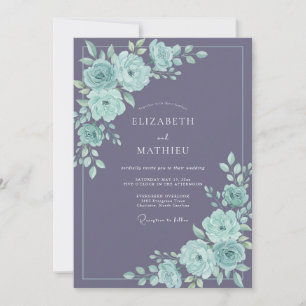 Invitación Boda Romántica Suave de Lila