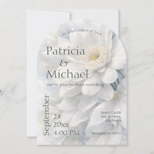 Invitación Boda romántica y elegante de lujo silencioso en ma