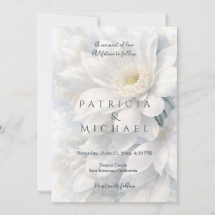 Invitación Boda romántica y elegante de lujo silencioso en ma